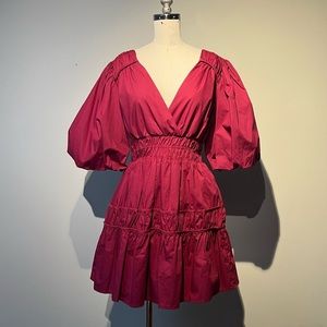 Moodie size small bubble sleeves mini dress